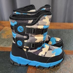 Trend Camouflage Faux Fur Snow Boots Boys Size 10
